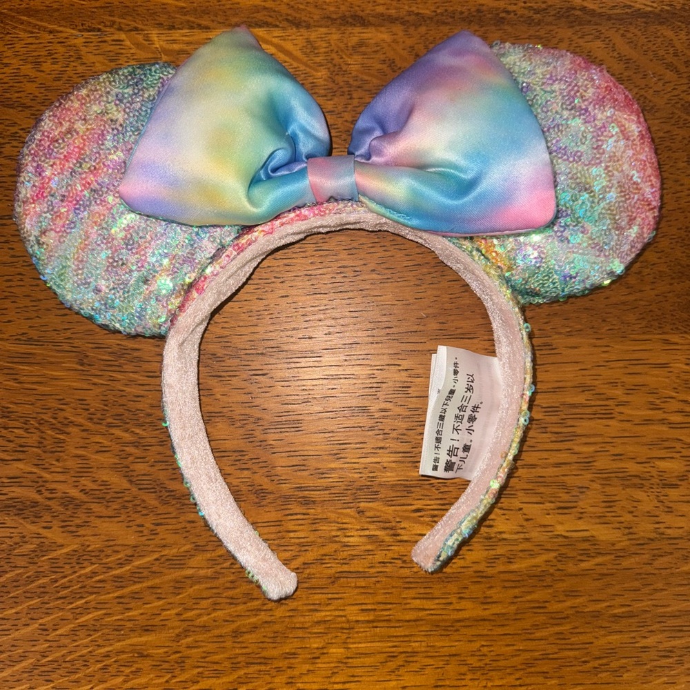 Disney Rainbow Sequin Minnie Mouse Ears
